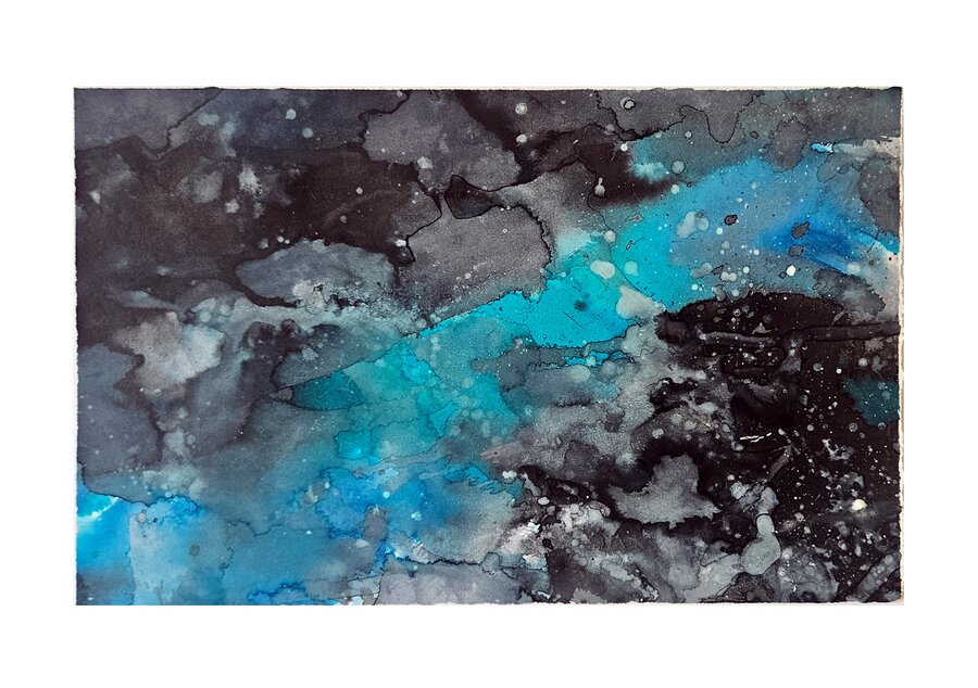 Watery view 2 water color on paper