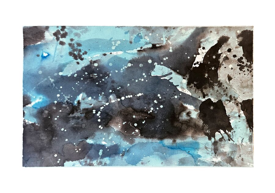 Watery view 10 water color on paper