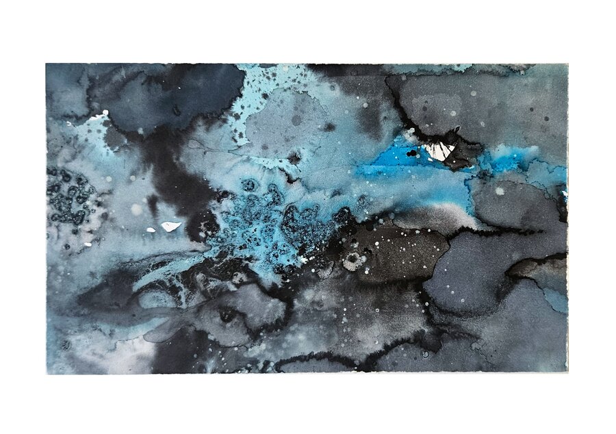 Watery view 1 water color on paper