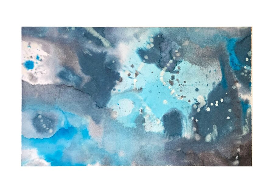 Watery view 6 water color on paper