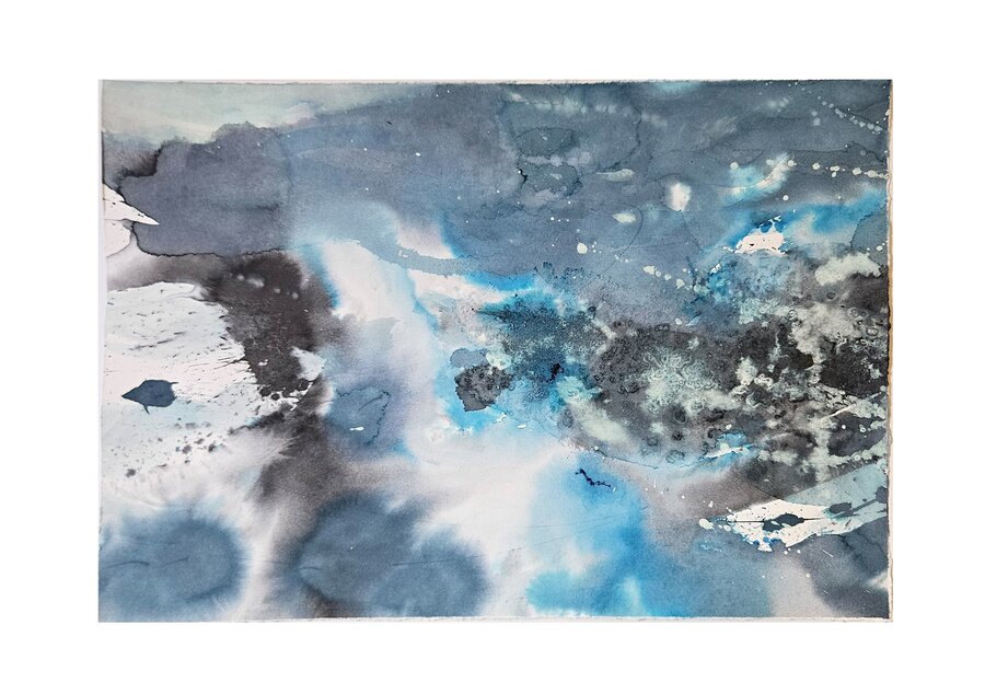 Watery view 11 water color on paper
