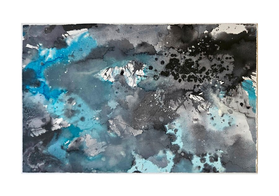 Watery view 4 water color on paper