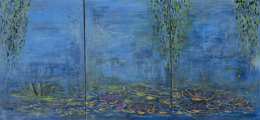 Water lilies 3 (Triptych)