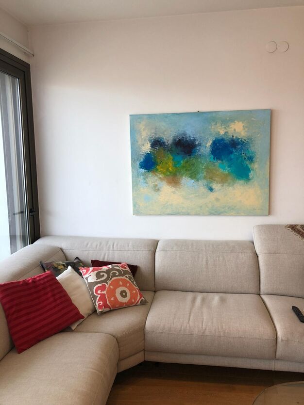 ציורי "מעוף 2" בבית לקוחה מקסימה בתל אביב